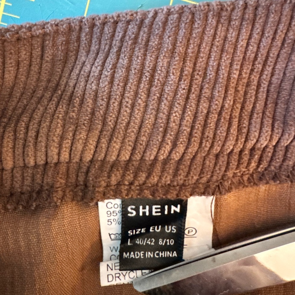 Women's Brown Corduroy Trousers - Picture 4 of 4